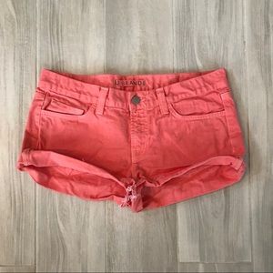 J Brand Coral Jean Shorts